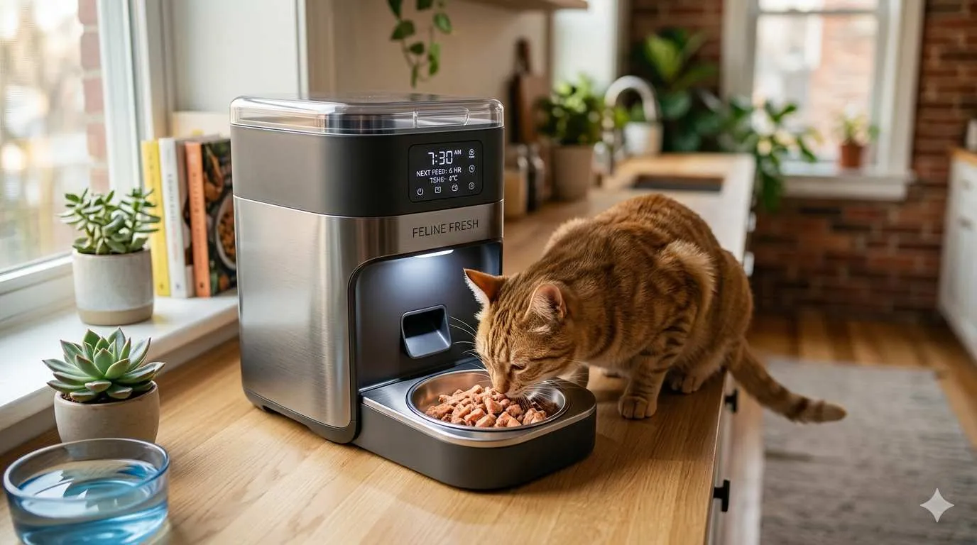 best refrigerated wet cat food feeder 2026